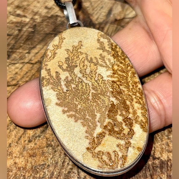 Large Dendritic Agate Pendant 2 7/8” - Picture 1 of 14